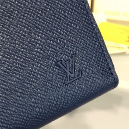 Replica Louis Vuitton Cobalt Blue Epi Leather Zippy Organizer Wallet
