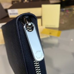 Replica Louis Vuitton Cobalt Blue Epi Leather Zippy Organizer Wallet