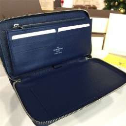 Replica Louis Vuitton Cobalt Blue Epi Leather Zippy Organizer Wallet