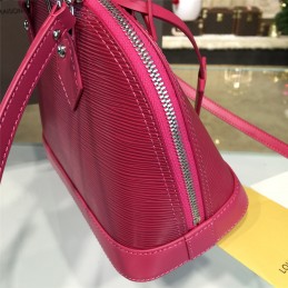 Replica Louis Vuitton Fuchsia Textured Alma BB