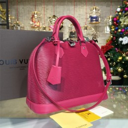 Replica Louis Vuitton Fuchsia Textured Alma MM