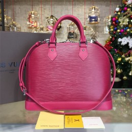 Replica Louis Vuitton Fuchsia Textured Alma MM