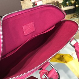 Replica Louis Vuitton Fuchsia Textured Alma MM
