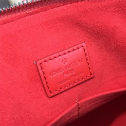 Replica Louis Vuitton Red Textured Alma MM