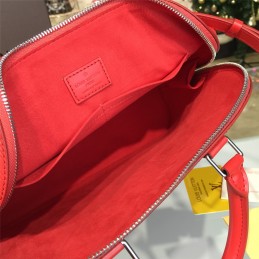 Replica Louis Vuitton Red Textured Alma MM