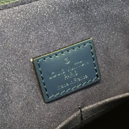 Replica Louis Vuitton Navy Blue Textured Alma MM