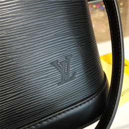 Replica Louis Vuitton Black Textured Alma MM