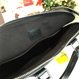 Replica Louis Vuitton Black Textured Alma MM