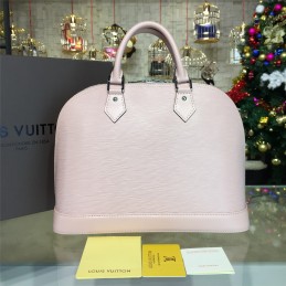 Replica Louis Vuitton White Textured Alma MM