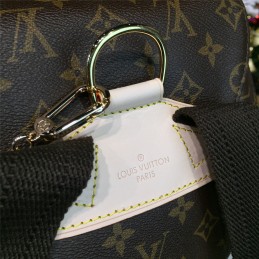 Replica Louis Vuitton Brown Monogram Beige Trim Montsouris GM Backpack
