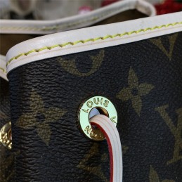 Replica Louis Vuitton Brown Monogram Beige Trim Montsouris GM Backpack