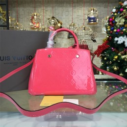 Replica Louis Vuitton Coral Pink Embossed Monogram Montaigne BB