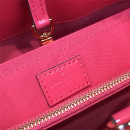 Replica Louis Vuitton Coral Pink Embossed Monogram Montaigne MM