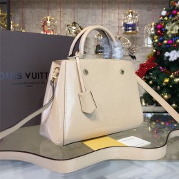 Replica Louis Vuitton Beige Embossed Monogram Montaigne BB