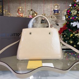Replica Louis Vuitton Beige Embossed Monogram Montaigne BB