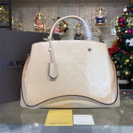 Replica Louis Vuitton Beige Embossed Monogram Montaigne MM