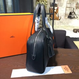 Replica Hermes Black Victoria II 35 Bag