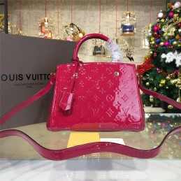 Replica Louis Vuitton Fuchsia Embossed Monogram Montaigne BB