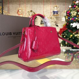 Replica Louis Vuitton Fuchsia Embossed Monogram Montaigne BB
