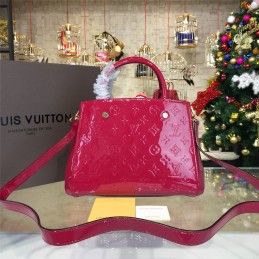 Replica Louis Vuitton Fuchsia Embossed Monogram Montaigne BB