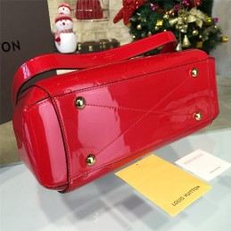 Replica Louis Vuitton Red Embossed Monogram Montaigne MM