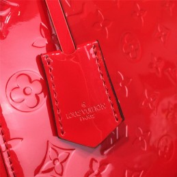 Replica Louis Vuitton Red Embossed Monogram Montaigne MM