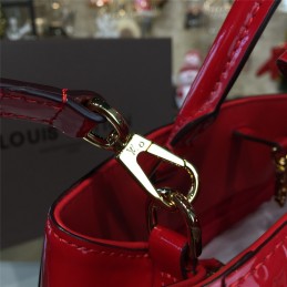 Replica Louis Vuitton Red Embossed Monogram Montaigne MM