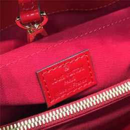 Replica Louis Vuitton Red Embossed Monogram Montaigne MM