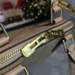 Replica Louis Vuitton White Patent Monogram Alma BB