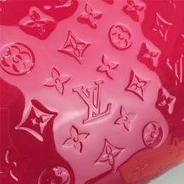 Replica Louis Vuitton Fuchsia Patent Monogram Brea MM