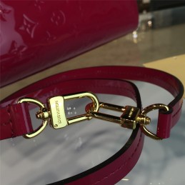 Replica Louis Vuitton Fuchsia Patent Monogram Brea MM