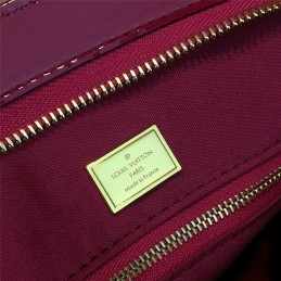 Replica Louis Vuitton Fuchsia Patent Monogram Brea MM
