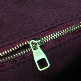 Replica Louis Vuitton Burgundy Patent Monogram Brea MM