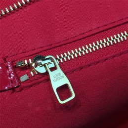 Replica Louis Vuitton Deep Red Patent Monogram Brea MM