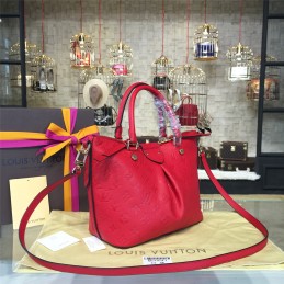 Replica Louis Vuitton Red Textured Mazarine PM
