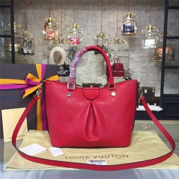 Replica Louis Vuitton Red Textured Mazarine PM