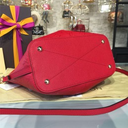 Replica Louis Vuitton Red Textured Mazarine PM