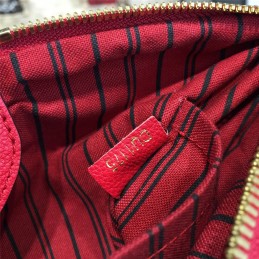 Replica Louis Vuitton Red Textured Mazarine PM