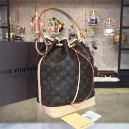Replica Louis Vuitton Brown Monogram Beige Trim Noe