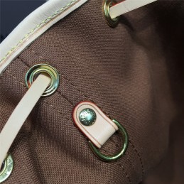 Replica Louis Vuitton Brown Monogram Beige Trim Noe