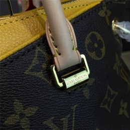 Replica Louis Vuitton Brown Monogram Yellow Trim Pallas BB