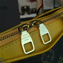 Replica Louis Vuitton Brown Monogram Yellow Trim Pallas BB