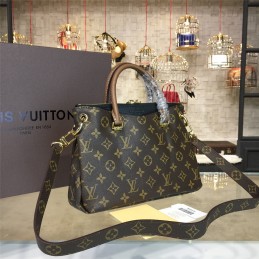 Replica Louis Vuitton Brown Monogram Beige Trim Pallas BB