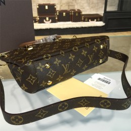 Replica Louis Vuitton Brown Monogram Beige Trim Pallas BB