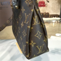 Replica Louis Vuitton Brown Monogram Beige Trim Pallas BB