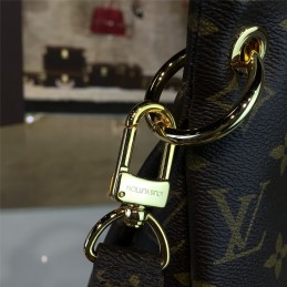 Replica Louis Vuitton Brown Monogram Beige Trim Pallas BB