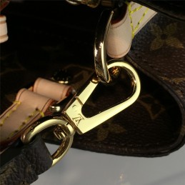 Replica Louis Vuitton Brown Monogram Beige Trim Montaigne MM