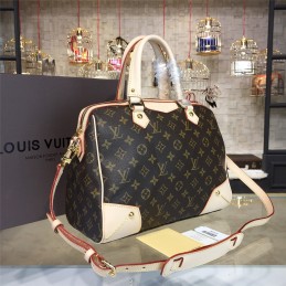Replica Louis Vuitton Brown Monogram Beige Trim Retiro PM