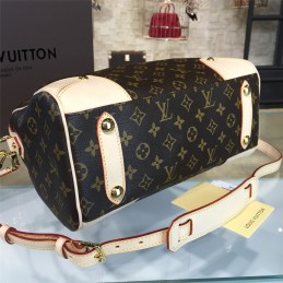 Replica Louis Vuitton Brown Monogram Beige Trim Retiro PM