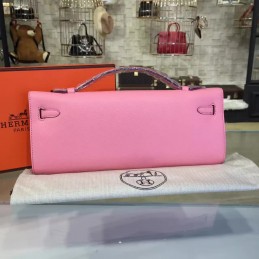 Replica Hermes Pink Kelly Cut Clutch